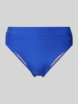 Bikiniowe spodnie o kroju slim fit z fakturowanym wzorem model 'Emly' MARIE JO