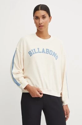 Billabong bluza New School Crew damska kolor beżowy z aplikacją ABJFT00461