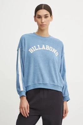 Billabong bluza New School Crew damska kolor niebieski z aplikacją ABJFT00461