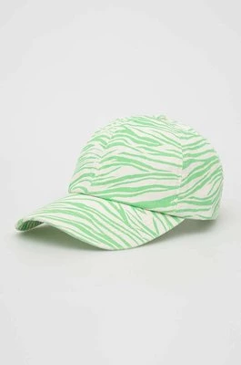 Billabong czapka z daszkiem bawełniana kolor zielony wzorzysta