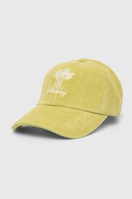 Billabong czapka z daszkiem bawełniana kolor żółty z aplikacją ABJHA00196