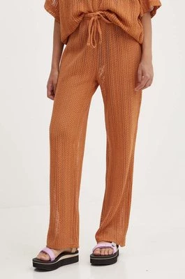 Billabong spodnie LARGO damskie kolor pomarańczowy proste high waist ABJX600226