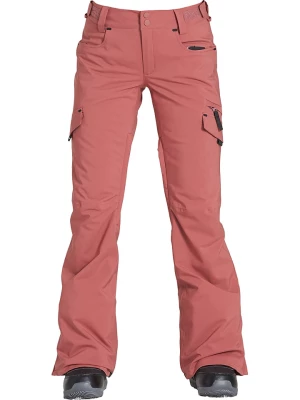Billabong Spodnie narciarskie "Nela" w kolorze czerwonym rozmiar: L