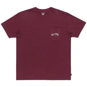 Billabong Stacked Arch Tee EBYZT00175-RSN0, Męskie, Bordowe, t-shirty, bawełna, rozmiar: L
