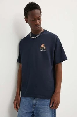 Billabong t-shirt bawełniany BOUQUET męski kolor granatowy z nadrukiem ABYZT02427