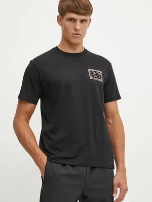 Billabong t-shirt bawełniany Crayon Wave męski kolor czarny z nadrukiem ABYZT02443