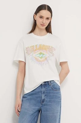 Billabong t-shirt bawełniany damski kolor biały EBJZT00248