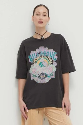 Billabong t-shirt bawełniany damski kolor czarny