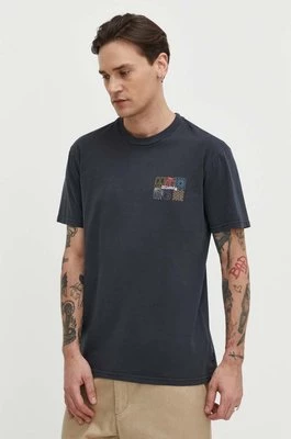 Billabong t-shirt bawełniany męski kolor szary z nadrukiem ABYZT02278