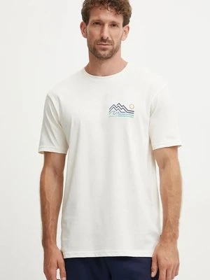 Zdjęcie produktu Billabong t-shirt bawełniany Range męski kolor beżowy z nadrukiem ABYZT02467