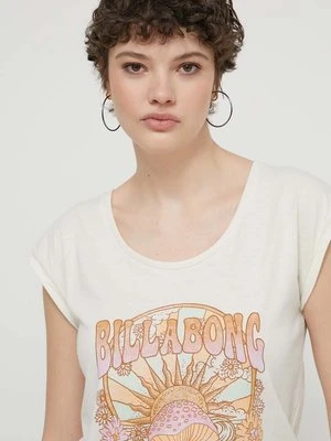 Billabong t-shirt damski kolor beżowy EBJZT00241