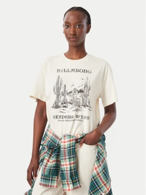 Billabong T-Shirt EBJZT00646 Kremowy Regular Fit