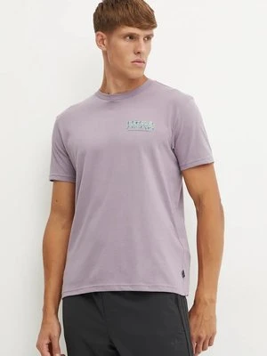 Billabong t-shirt Lizard męski kolor różowy z nadrukiem ABYZT02474