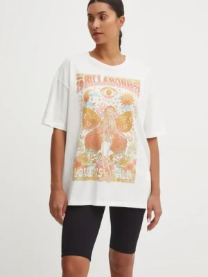 Billabong t-shirt Love is All damski kolor biały EBJZT00322