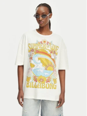 Billabong T-Shirt Summer Of Love EBJZT00592 Biały Loose Fit