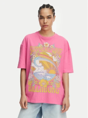 Billabong T-Shirt Summer Of Love EBJZT00592 Różowy Loose Fit