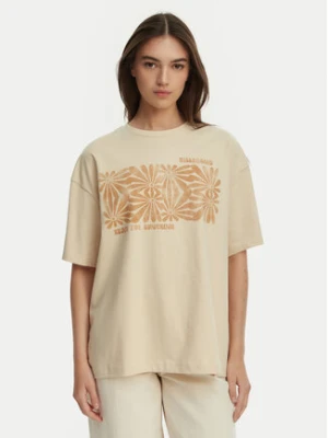 Billabong T-Shirt Wander Across EBJZT00483 Beżowy Loose Fit