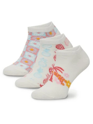 Billabong Zestaw 3 par niskich skarpet unisex AS_BILLABONG_04S_SS25 (3-PACK) Biały