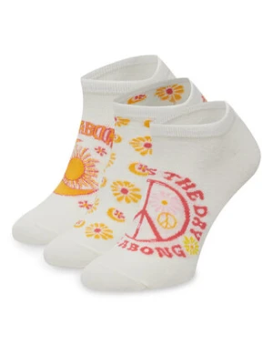 Billabong Zestaw 3 par niskich skarpet unisex AS_BILLABONG_04S_SS25 (3-PACK) Biały