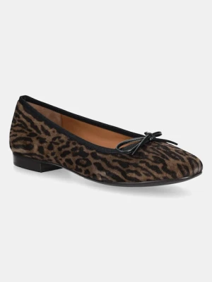 Billi Bi baleriny zamszowe Leopardo arabica suede 546