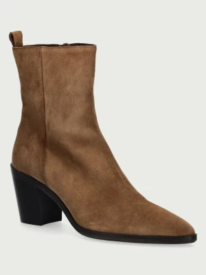 Billi Bi botki damskie zamszowe Tabac babysilk suede 555 brązowy