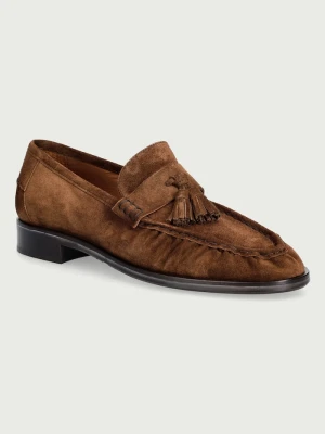 Billi Bi mokasyny damskie zamszowe Arabica babysilk suede 554 brązowy
