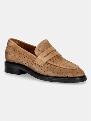 Billi Bi mokasyny damskie zamszowe Cuoio babysilk suede beżowy