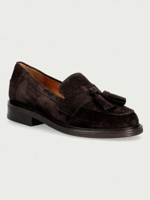 Billi Bi mokasyny damskie zamszowe T.moro Delizioso suede 556 brązowy