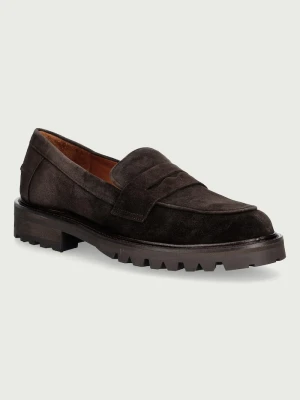 Billi Bi mokasyny damskie zamszowe T.moro Delizioso suede 556 czarny