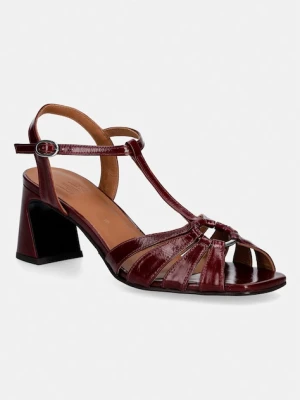 Billi Bi sandały na słupku skórzane