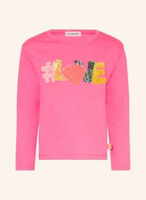 Billieblush Bluzka Z Długim Rękawem I Cekinami pink