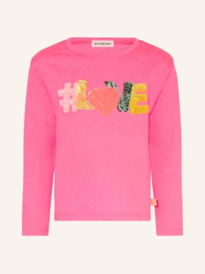 Billieblush Bluzka Z Długim Rękawem I Cekinami pink
