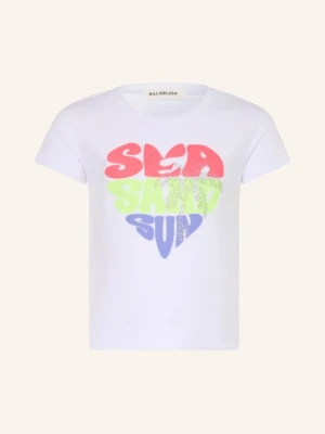 Billieblush Koszulka Z Kamieniami Ozdobnymi weiss