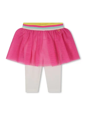 Billieblush Legginsy w kolorze biało-różowym rozmiar: 86