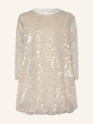 Billieblush Sukienka Z Cekinami I Rękawami 3/4 gold
