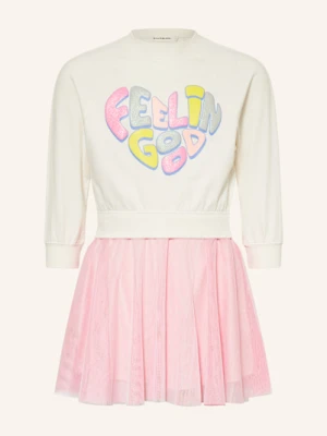 Billieblush Sukienka Z Mieszanki Materiałów weiss