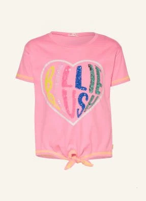 Billieblush T-Shirt Z Cekinami pink