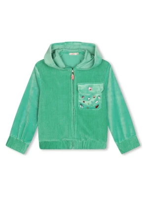 Billieblush Welurowa bluza w kolorze zielonym rozmiar: 110