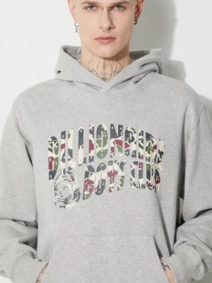 Billionaire Boys Club bluza bawełniana Duck Camo Arch Logo Popover męska kolor szary z kapturem z nadrukiem B23432