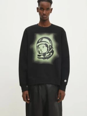 Billionaire Boys Club bluza bawełniana Glow Astro Crewneck męska kolor czarny z nadrukiem B24332