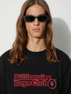 Billionaire Boys Club bluza bawełniana OUTDOORSMAN CREWNECK męska kolor czarny z aplikacją B23338