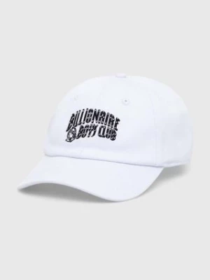 Billionaire Boys Club czapka z daszkiem bawełniana Arch Logo Curved kolor biały z aplikacją BC016