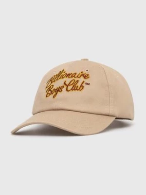 Billionaire Boys Club czapka z daszkiem bawełniana Script Logo Embroidered kolor beżowy z aplikacją B24144