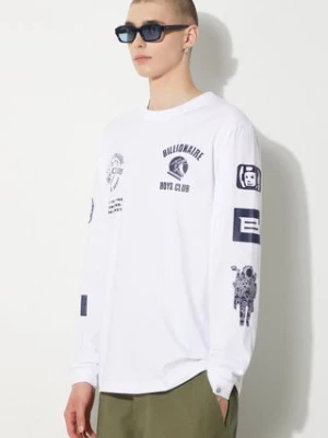 Billionaire Boys Club longsleeve bawełniany Multi Graphic Longsleeve kolor biały z nadrukiem B24251