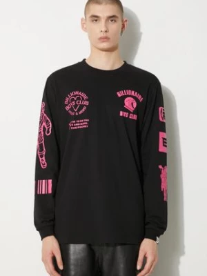 Billionaire Boys Club longsleeve bawełniany Multi Graphic Longsleeve kolor czarny z nadrukiem B24251