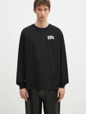 Billionaire Boys Club longsleeve bawełniany Small Arch Logo L/S Tee kolor czarny z nadrukiem BC007-WHITE