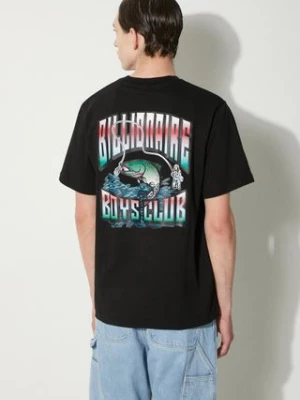 Billionaire Boys Club t-shirt bawełniany Big Catch męski kolor czarny z nadrukiem B24246