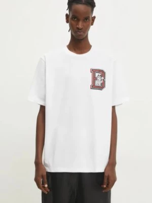 Billionaire Boys Club t-shirt bawełniany College męski kolor biały z nadrukiem B24352