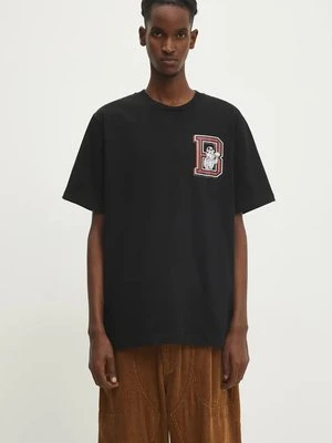 Billionaire Boys Club t-shirt bawełniany College męski kolor czarny z nadrukiem B24352