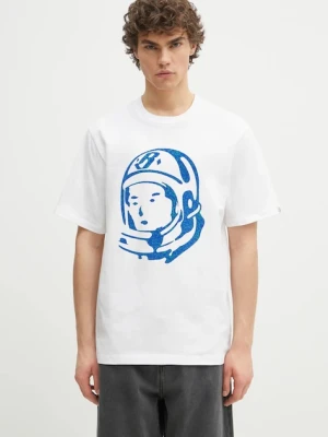 Billionaire Boys Club t-shirt bawełniany Cracked Flock Print Astro T-Shirt męski kolor biały z nadrukiem B25156